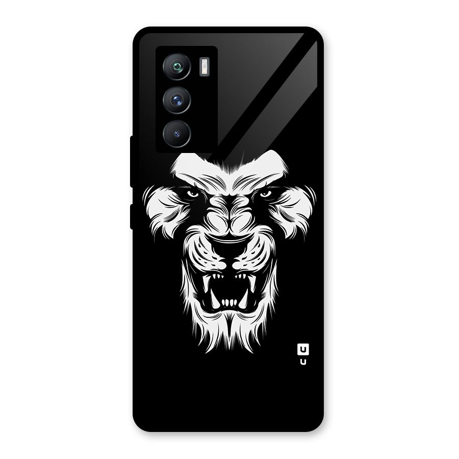 Fierce Lion Digital Art Glass Back Case for Vivo iQOO 9 SE