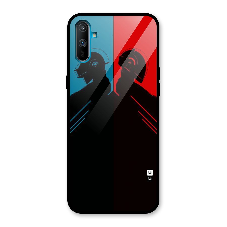 Fight Colours Glass Back Case for Realme C3