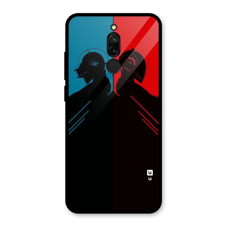 Fight Colours Glass Back Case for Redmi 8