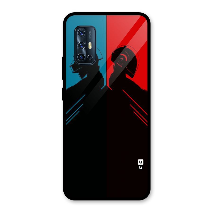 Fight Colours Glass Back Case for Vivo V17