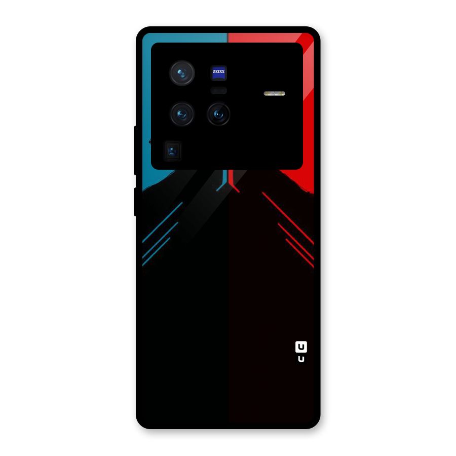 Fight Colours Glass Back Case for Vivo X80 Pro