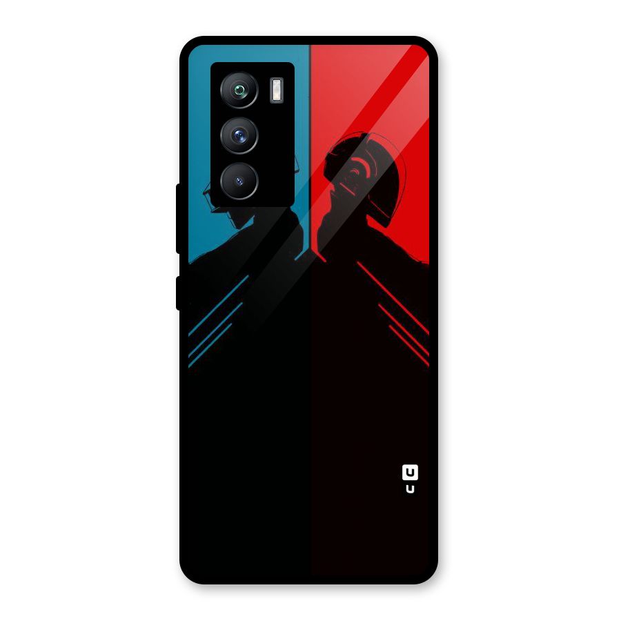 Fight Colours Glass Back Case for Vivo iQOO 9 SE