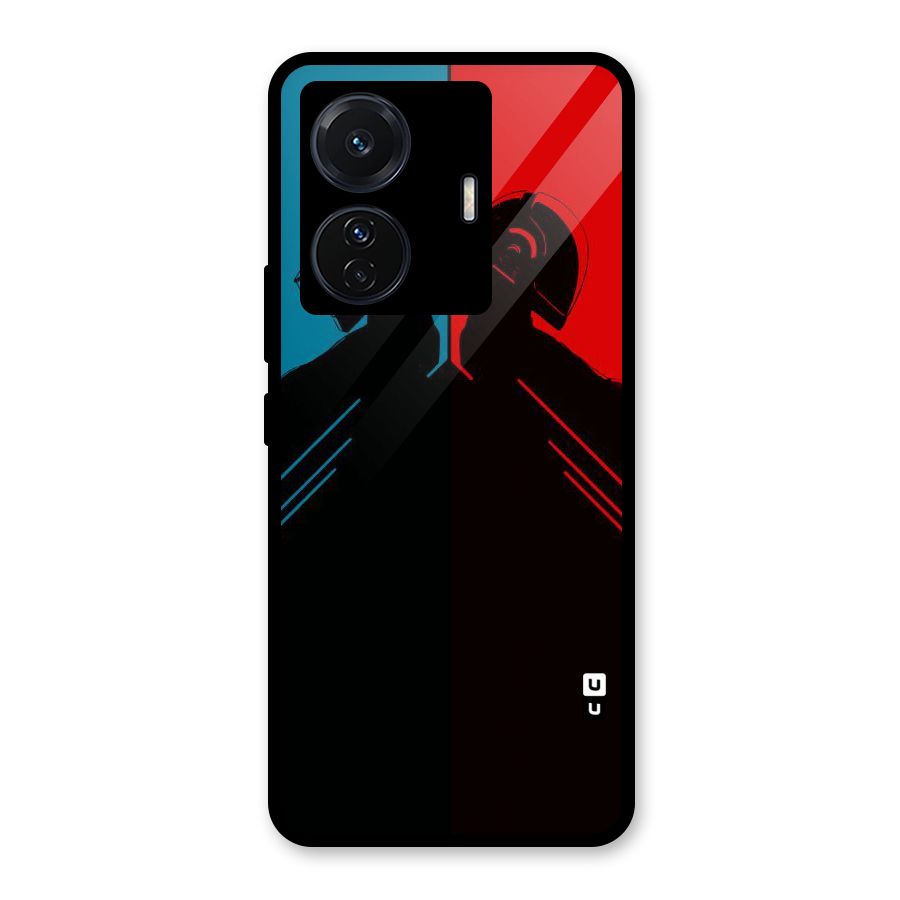 Fight Colours Glass Back Case for Vivo iQOO Z6 Pro