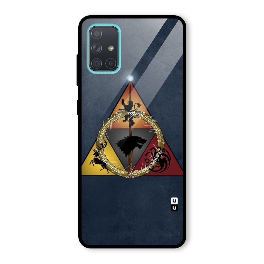 Fight For Crown Glass Back Case for Galaxy A71