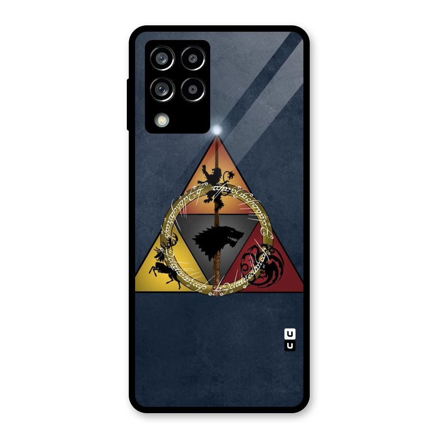 Fight For Crown Glass Back Case for Galaxy M53 5G