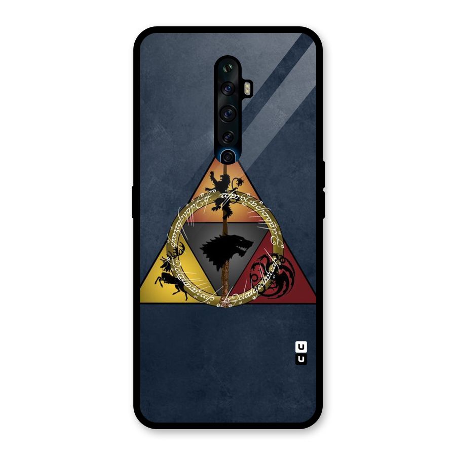 Fight For Crown Glass Back Case for Oppo Reno2 Z