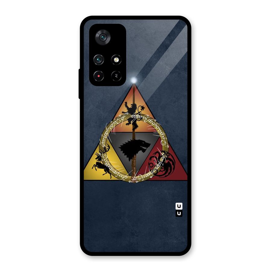 Fight For Crown Glass Back Case for Poco M4 Pro 5G