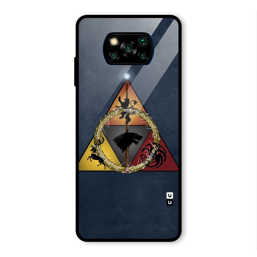 Fight For Crown Glass Back Case for Poco X3 Pro