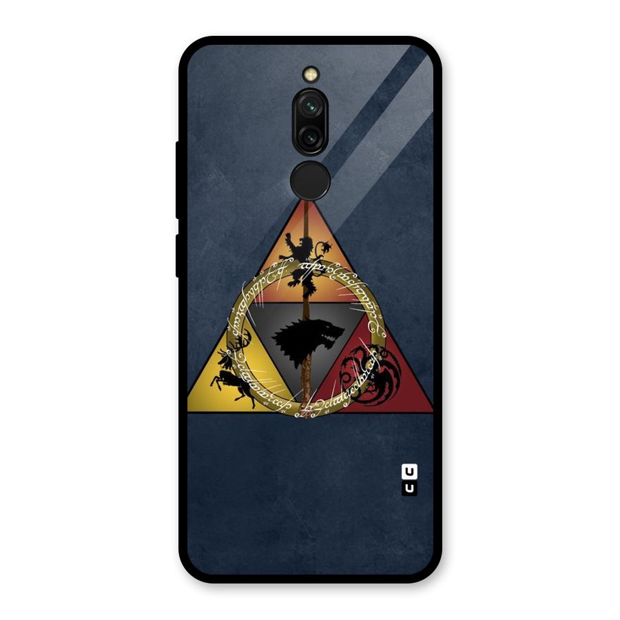 Fight For Crown Glass Back Case for Redmi 8
