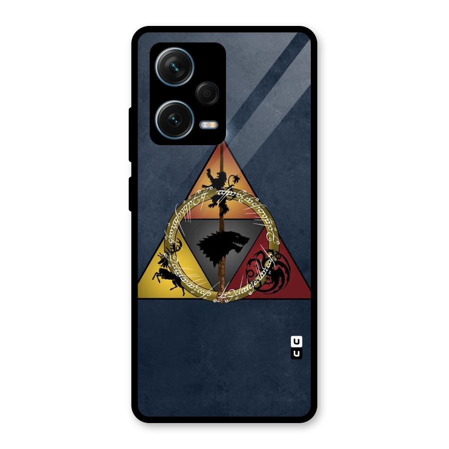 Fight For Crown Glass Back Case for Redmi Note 12 Pro Plus 5G