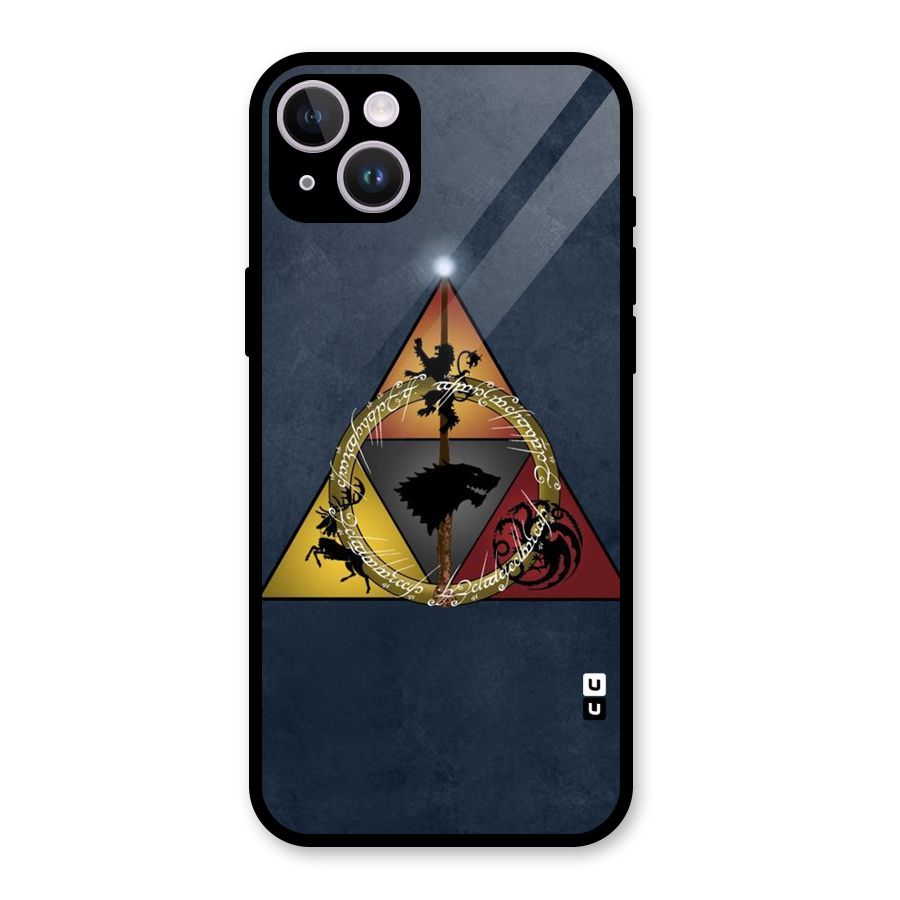 Fight For Crown Glass Back Case for iPhone 14 Plus