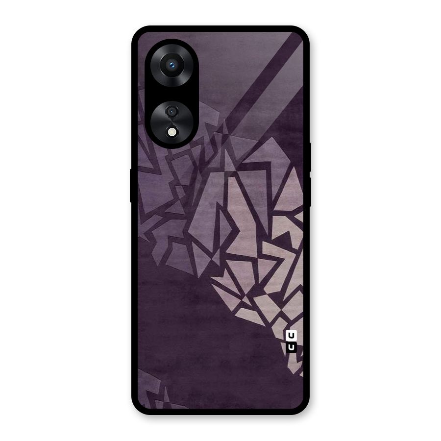 Fine Abstract Glass Back Case for Oppo A78