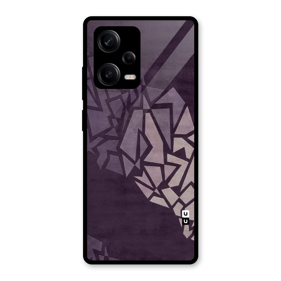 Fine Abstract Glass Back Case for Redmi Note 12 Pro