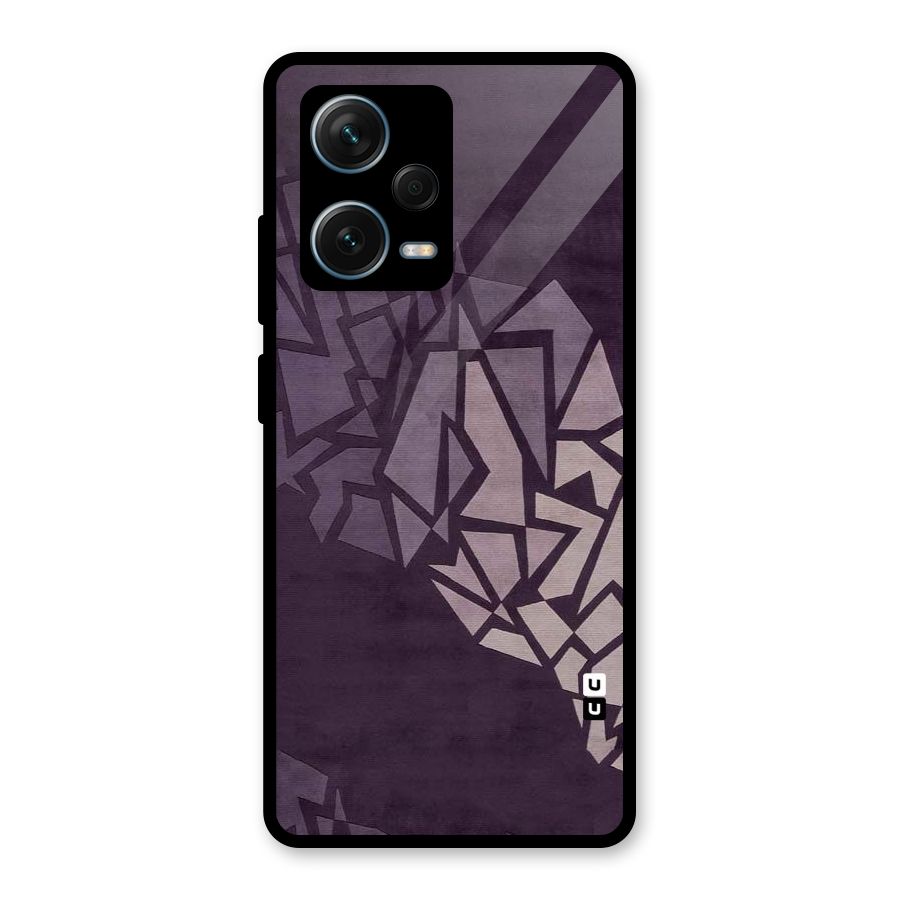 Fine Abstract Glass Back Case for Redmi Note 12 Pro Plus 5G