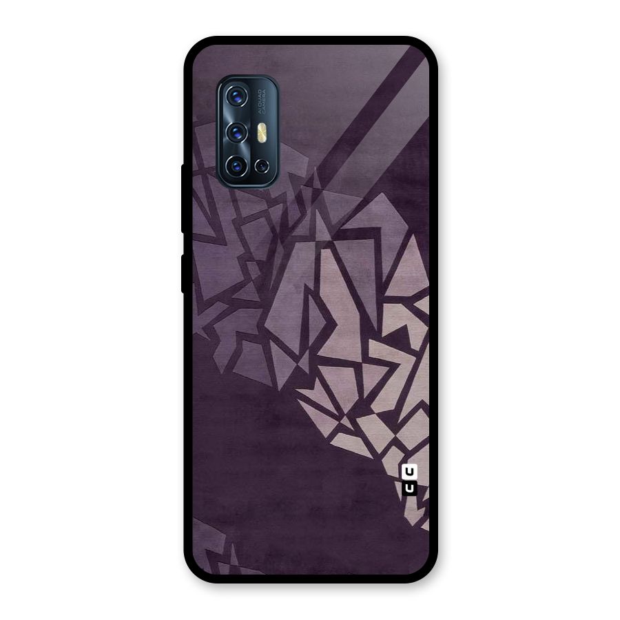 Fine Abstract Glass Back Case for Vivo V17