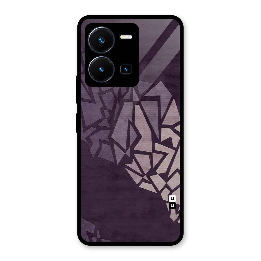 Fine Abstract Glass Back Case for Vivo Y35
