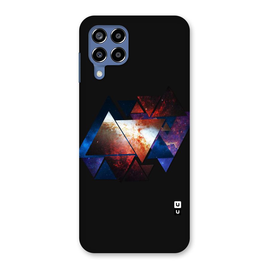 Fire Galaxy Triangles Back Case for Galaxy M53 5G