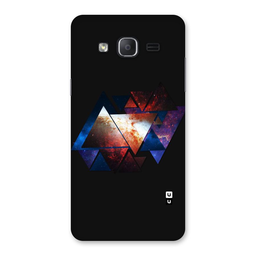 Fire Galaxy Triangles Back Case for Galaxy On7 2015