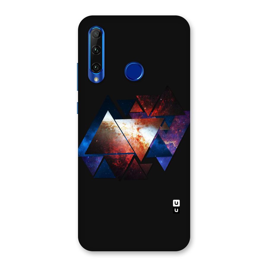 Fire Galaxy Triangles Back Case for Honor 20i