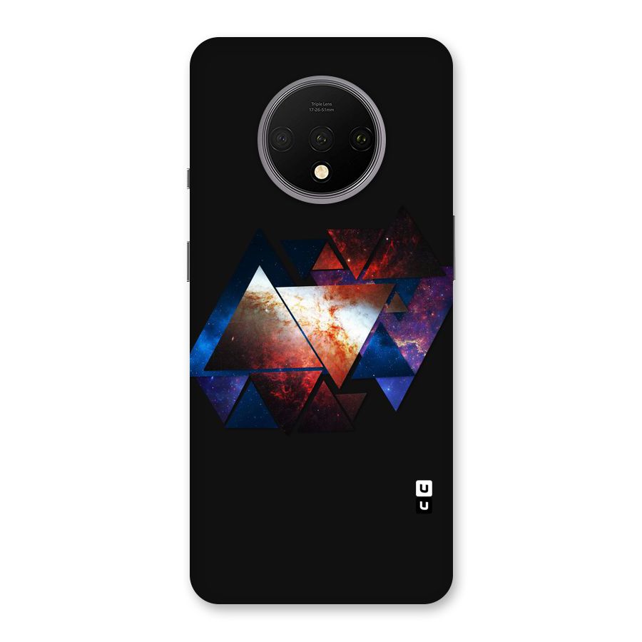 Fire Galaxy Triangles Back Case for OnePlus 7T