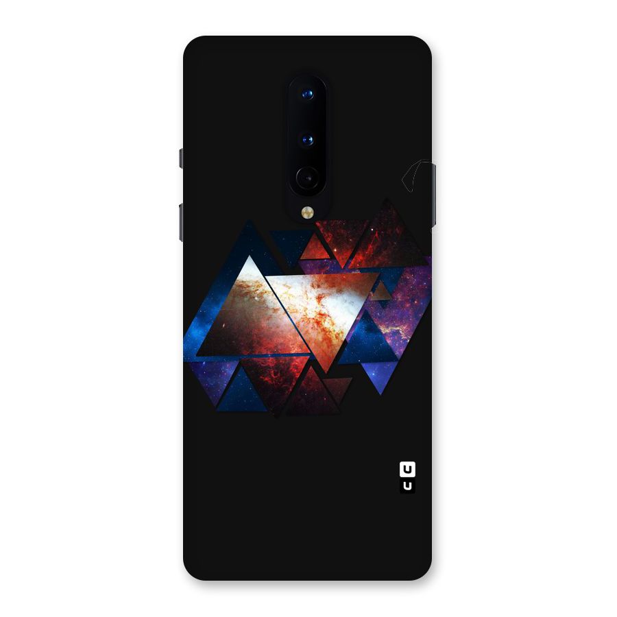Fire Galaxy Triangles Back Case for OnePlus 8