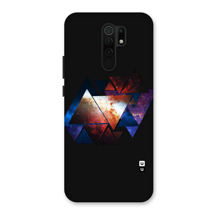 Fire Galaxy Triangles Back Case for Poco M2