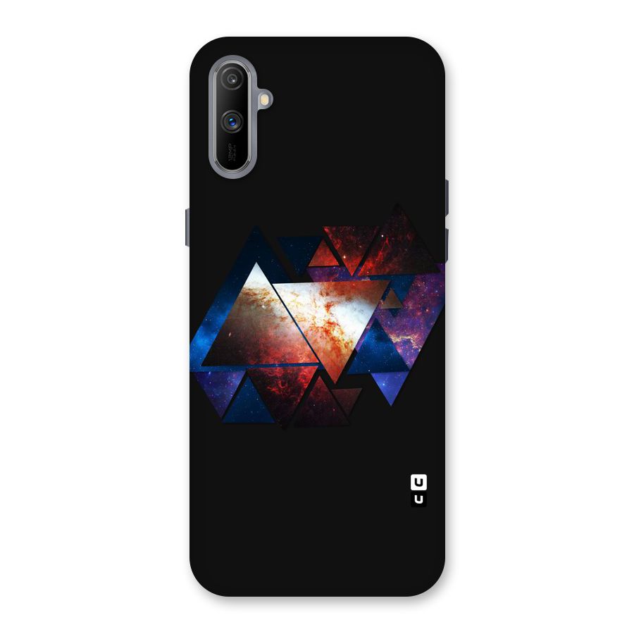 Fire Galaxy Triangles Back Case for Realme C3