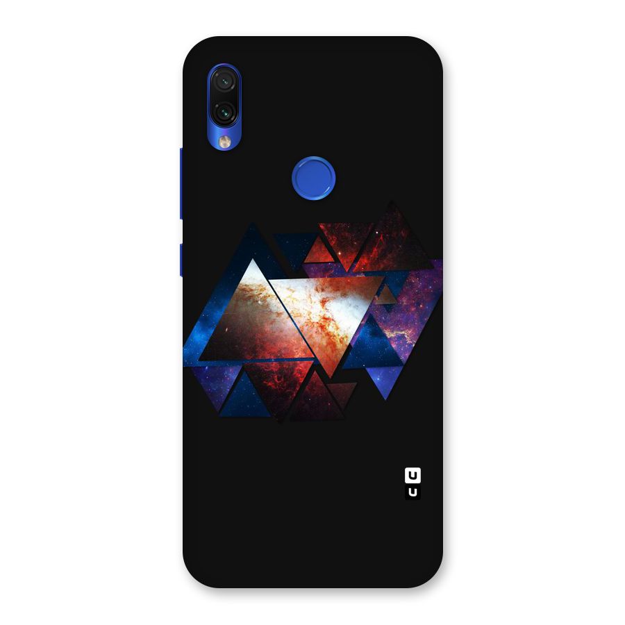 Fire Galaxy Triangles Back Case for Redmi Note 7S