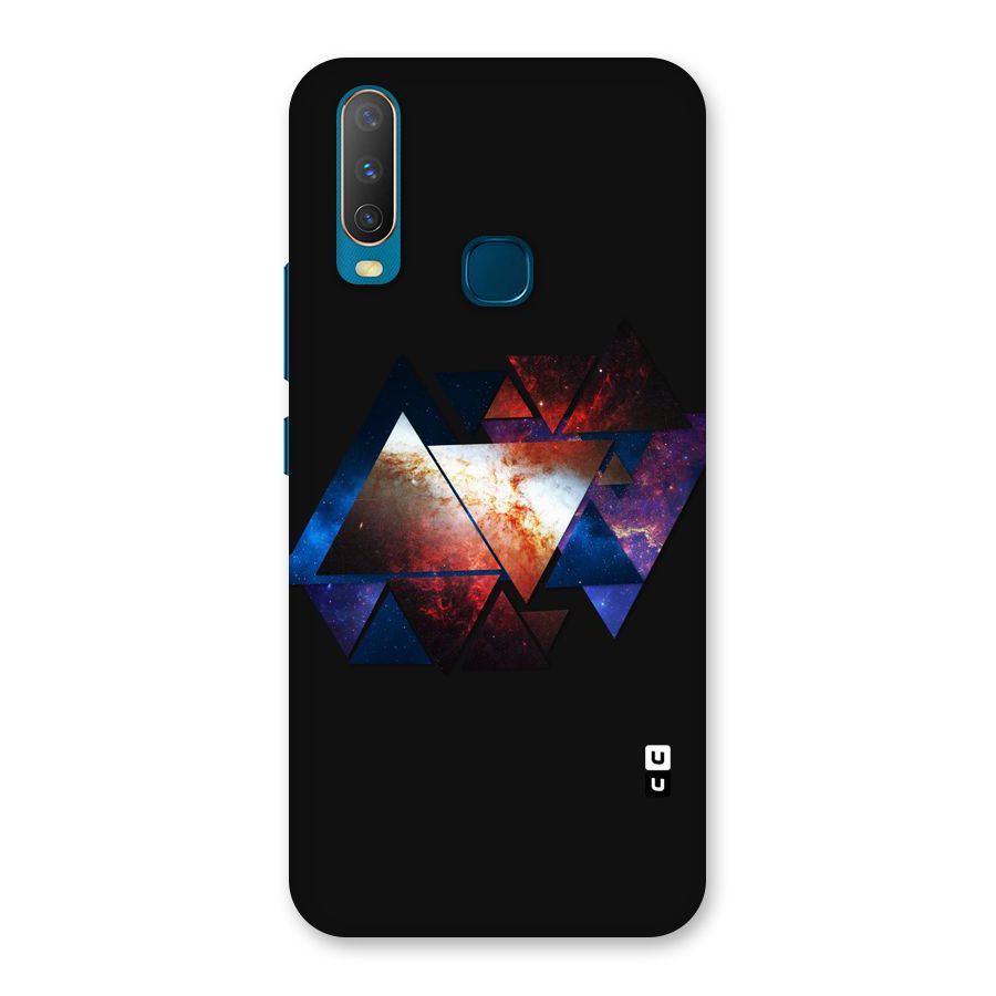 Fire Galaxy Triangles Back Case for Vivo U10