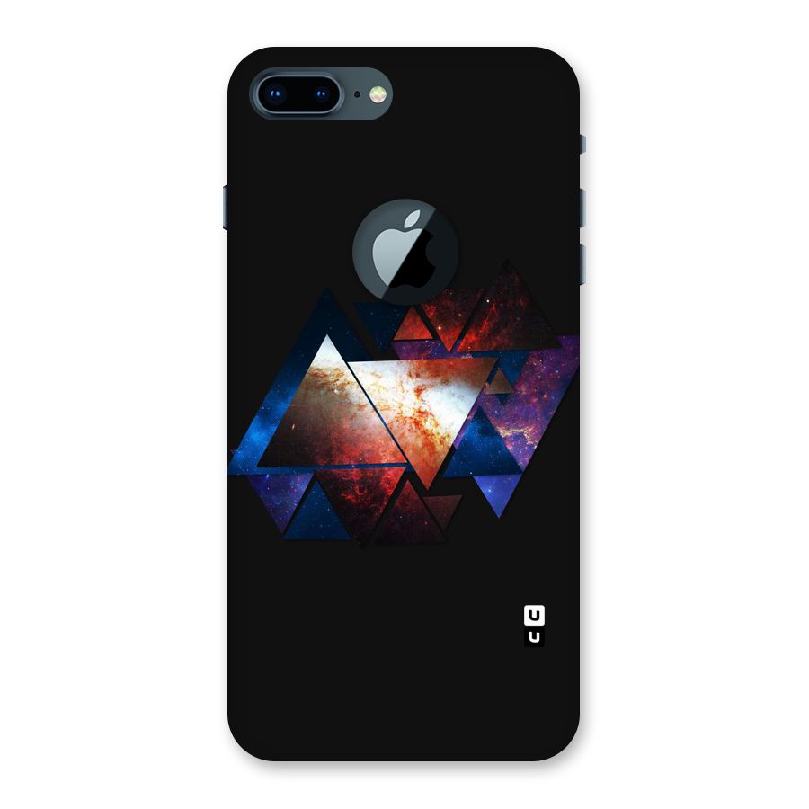 Fire Galaxy Triangles Back Case for iPhone 7 Plus Logo Cut
