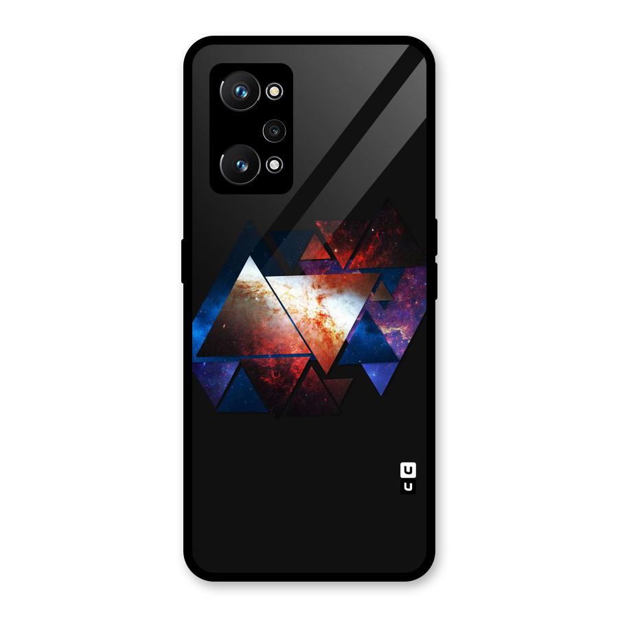 Fire Galaxy Triangles Glass Back Case for Realme GT Neo 3T