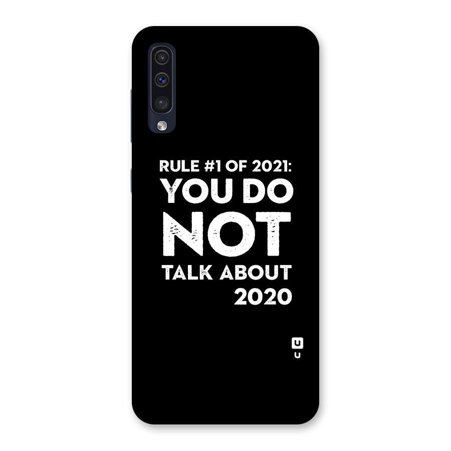 First Rule of 2021 Back Case for Galaxy A50s