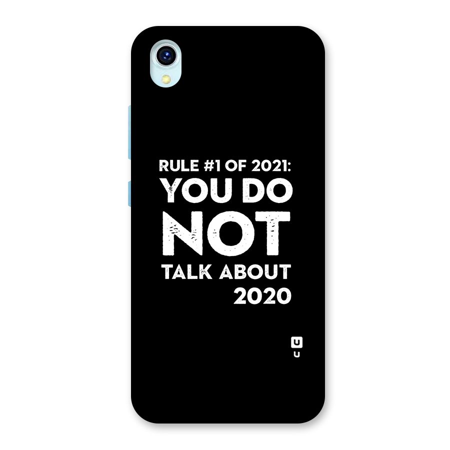 First Rule of 2021 Back Case for Vivo Y1s