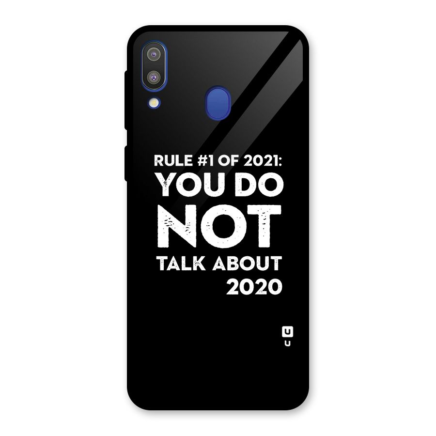 First Rule of 2021 Glass Back Case for Galaxy M20