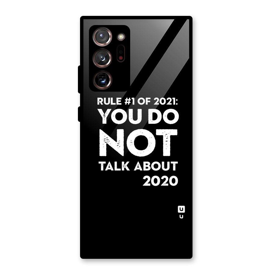 First Rule of 2021 Glass Back Case for Galaxy Note 20 Ultra 5G