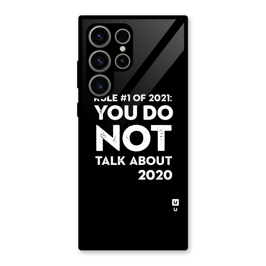 First Rule of 2021 Glass Back Case for Galaxy S23 Ultra