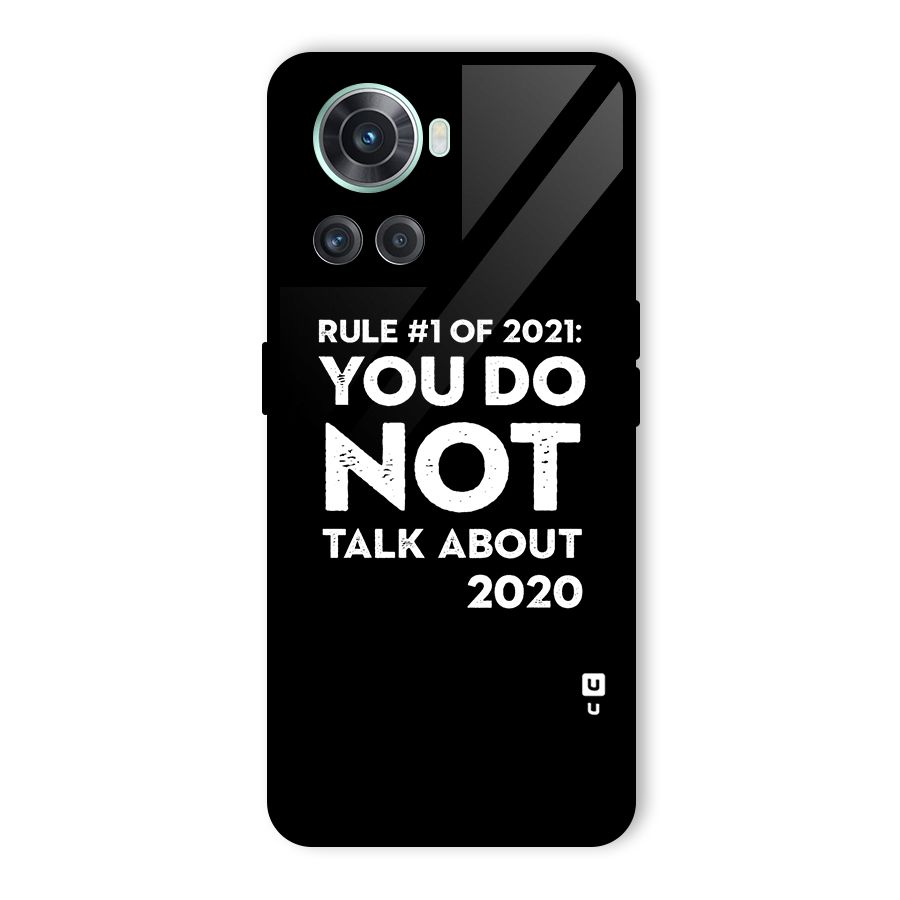 First Rule of 2021 Glass Back Case for OnePlus 10R