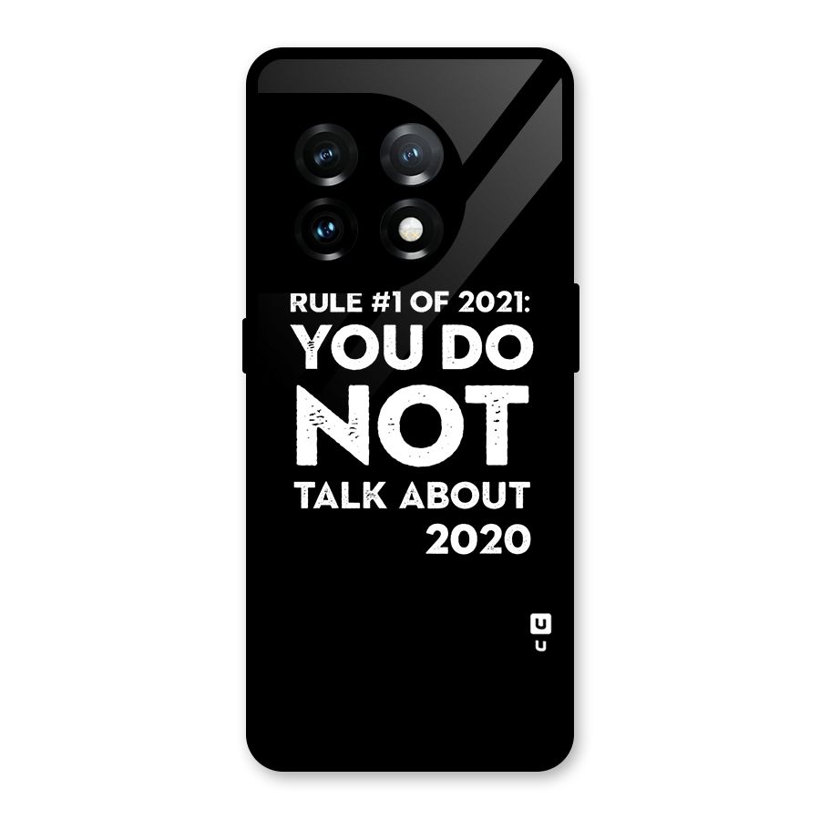 First Rule of 2021 Glass Back Case for OnePlus 11