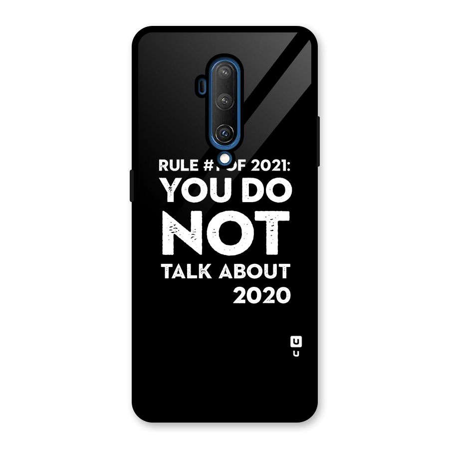 First Rule of 2021 Glass Back Case for OnePlus 7T Pro