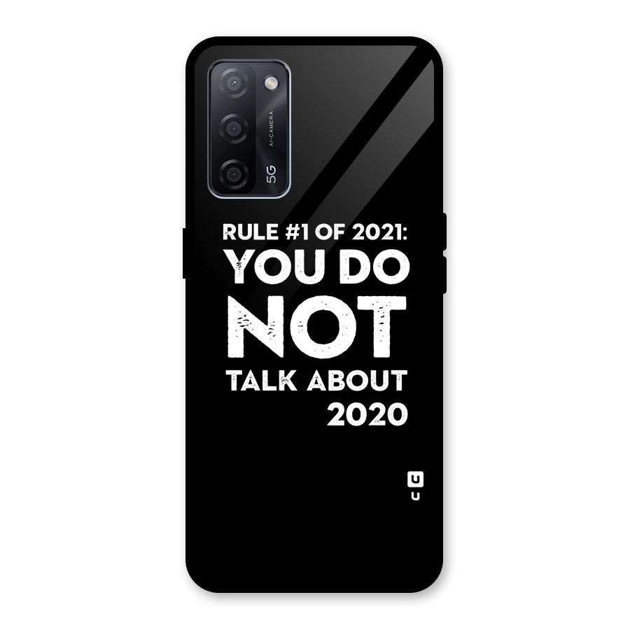 First Rule of 2021 Glass Back Case for Oppo A53s 5G