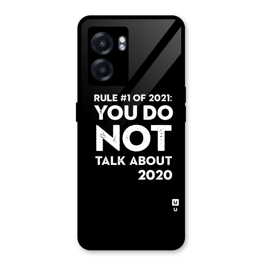 First Rule of 2021 Glass Back Case for Oppo K10 (5G)