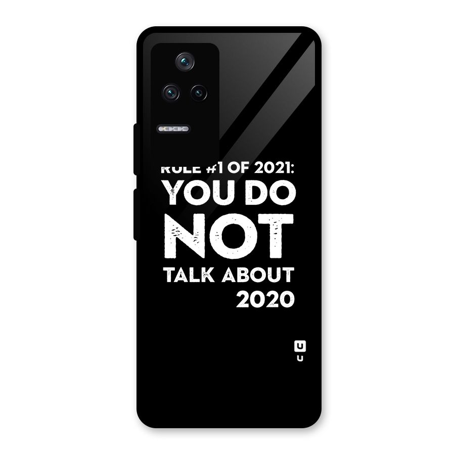 First Rule of 2021 Glass Back Case for Poco F4 5G