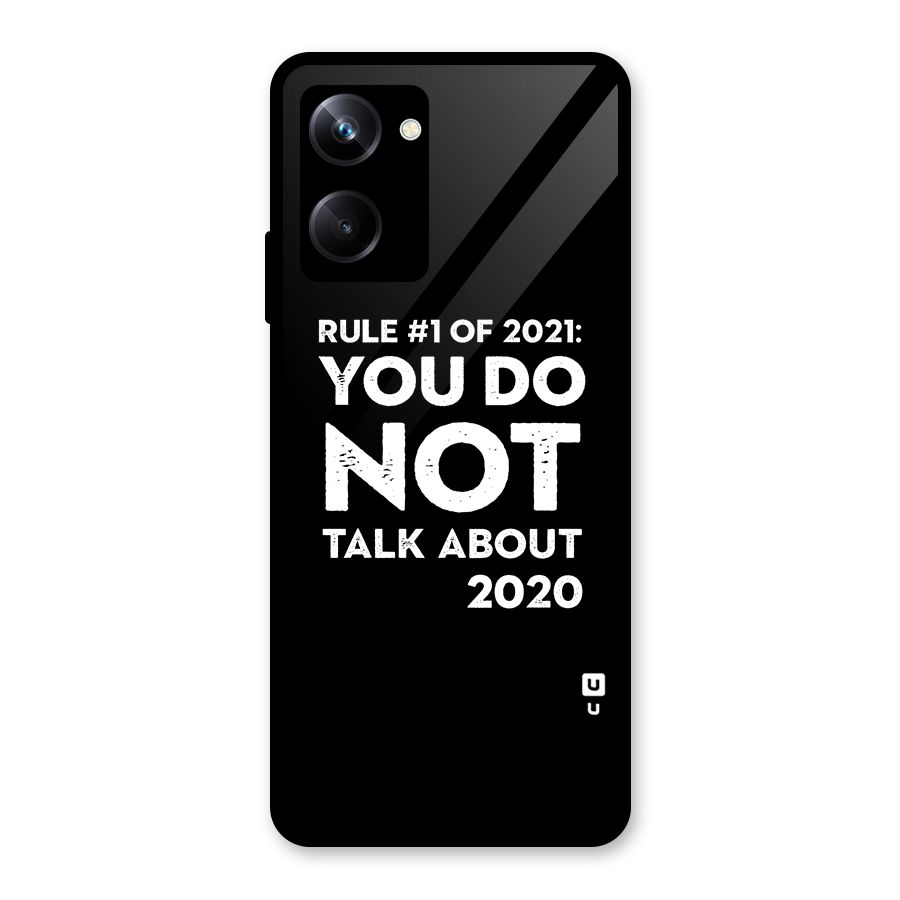 First Rule of 2021 Glass Back Case for Realme 10 Pro
