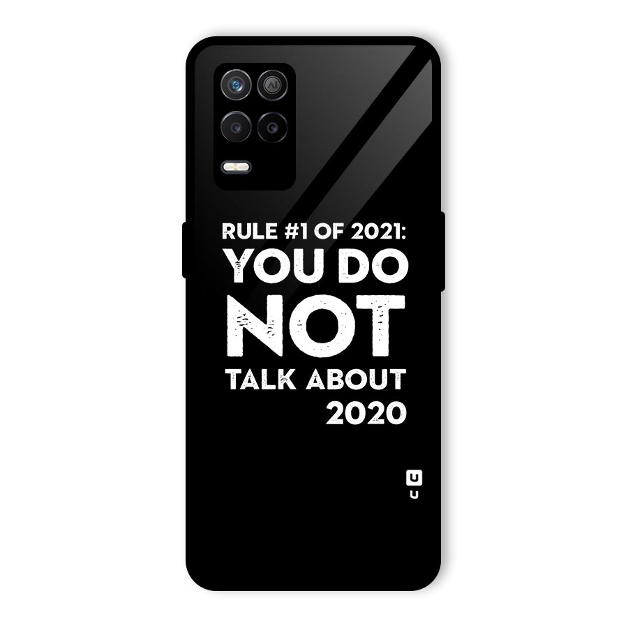 First Rule of 2021 Glass Back Case for Realme 8 5G