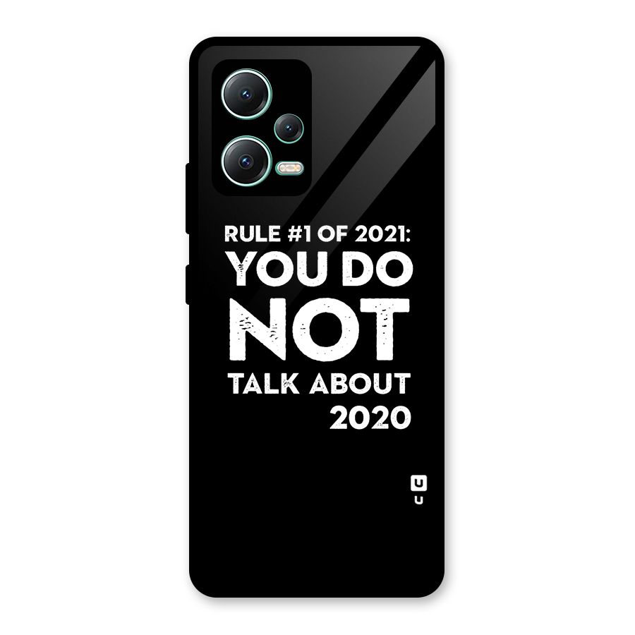 First Rule of 2021 Glass Back Case for Redmi Note 12 5G