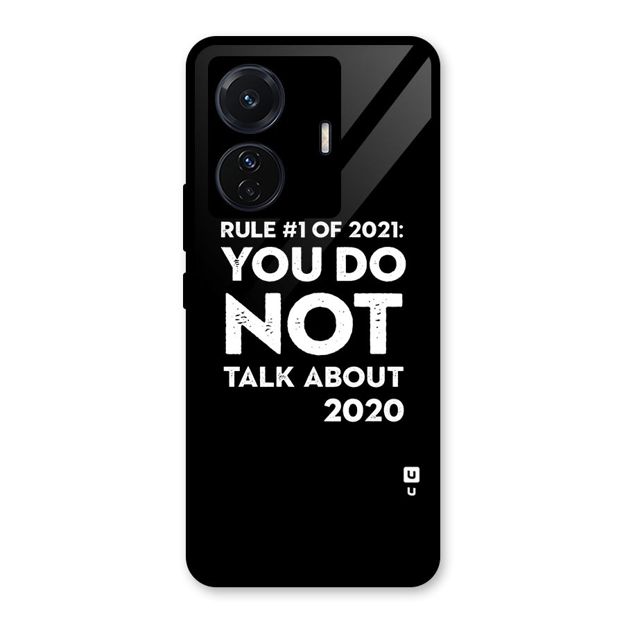 First Rule of 2021 Glass Back Case for Vivo T1 Pro