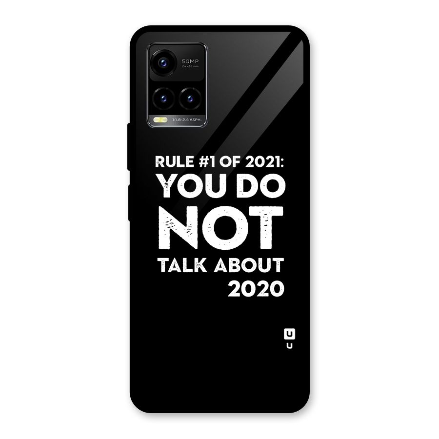 First Rule of 2021 Glass Back Case for Vivo Y21T