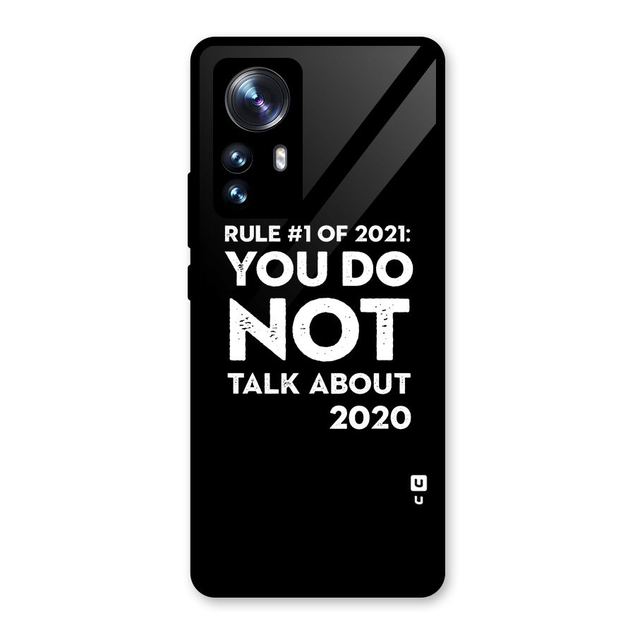 First Rule of 2021 Glass Back Case for Xiaomi 12 Pro