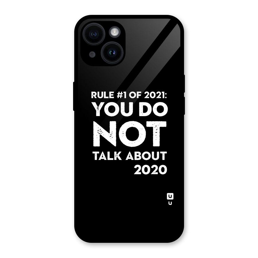 First Rule of 2021 Glass Back Case for iPhone 14