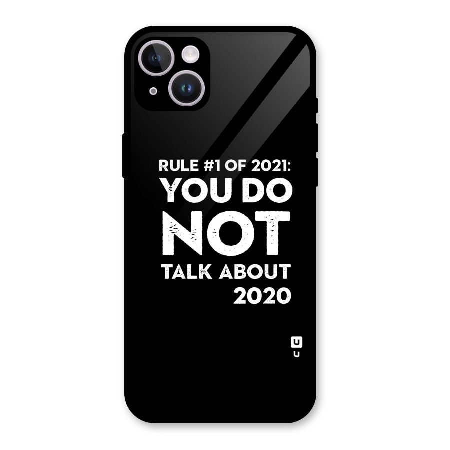 First Rule of 2021 Glass Back Case for iPhone 14 Plus